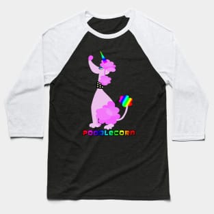 Poodlecorn Baseball T-Shirt